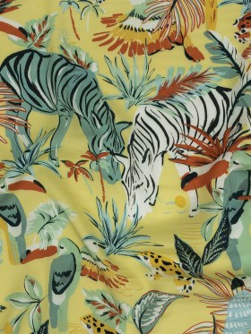 Rayon Batiste Print – Mellow Yellow, Sage and Orange Zebras and Birds – Mood Exclusive Mellow Yellow Birds of Play Rayon Batiste Print – Mellow Yellow, Sage and Orange Zebras and Birds – Mood Exclusive Mellow Yellow Birds of Play