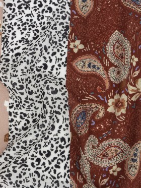 Gauzy Wrinkled Rayon Woven Print – Rust and Mauve Patterned Stripes – Mood Exclusive Strips of Style Gauzy Wrinkled Rayon Woven Print – Rust and Mauve Patterned Stripes – Mood Exclusive Strips of Style