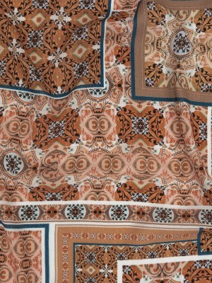 Gauzy Wrinkled Rayon Woven Print – Orange Ornate Patchwork – Mood Exclusive Arabesco Gauzy Wrinkled Rayon Woven Print – Orange Ornate Patchwork – Mood Exclusive Arabesco