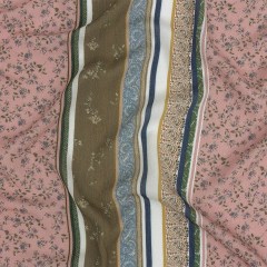 Gauzy Wrinkled Rayon Woven Print – Olive Green and Pink Floral Stripes – Mood Exclusive Encased Reveries Gauzy Wrinkled Rayon Woven Print – Olive Green and Pink Floral Stripes – Mood Exclusive Encased Reveries