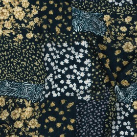 Gauzy Wrinkled Rayon Woven Print – Evergreen Patchwork Floral – Mood Exclusive Fields of Fancy Gauzy Wrinkled Rayon Woven Print – Evergreen Patchwork Floral – Mood Exclusive Fields of Fancy