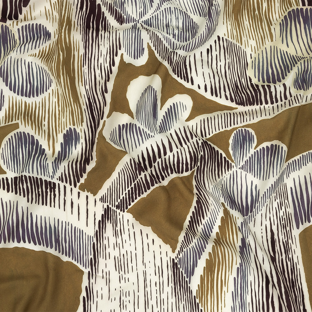 Viscose Twill Panel – Navy and Olive Abstracted Floral – Mood Exclusive Texture Transverse Viscose Twill Panel – Navy and Olive Abstracted Floral – Mood Exclusive Texture Transverse