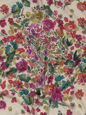 Viscose Twill Panel – Ivory, Pink and Teal Floral – Mood Exclusive Sunny Day Best Viscose Twill Panel – Ivory, Pink and Teal Floral – Mood Exclusive Sunny Day Best