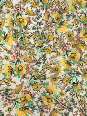 Cotton Poplin Print – Yellow Floral – Mood Exclusive Whimsical Woods Cotton Poplin Print – Yellow Floral – Mood Exclusive Whimsical Woods