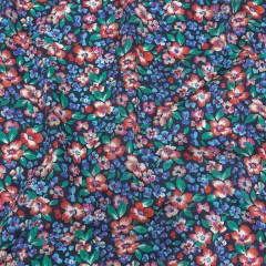 Cotton Poplin Print – Navy and Red Floral – Mood Exclusive Blooming Heat Cotton Poplin Print – Navy and Red Floral – Mood Exclusive Blooming Heat