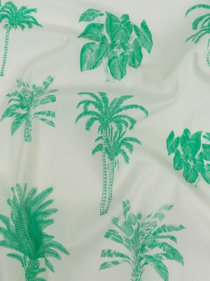 Cotton Poplin Print – Kelly Green and White Palm Trees – Mood Exclusive Sylvan Sanctuaries Cotton Poplin Print – Kelly Green and White Palm Trees – Mood Exclusive Sylvan Sanctuaries
