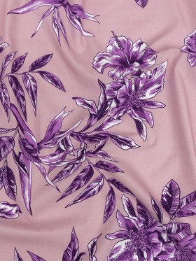 Cotton Poplin Print – Purple Floral – Mood Exclusive Seaside Serenity Cotton Poplin Print – Purple Floral – Mood Exclusive Seaside Serenity