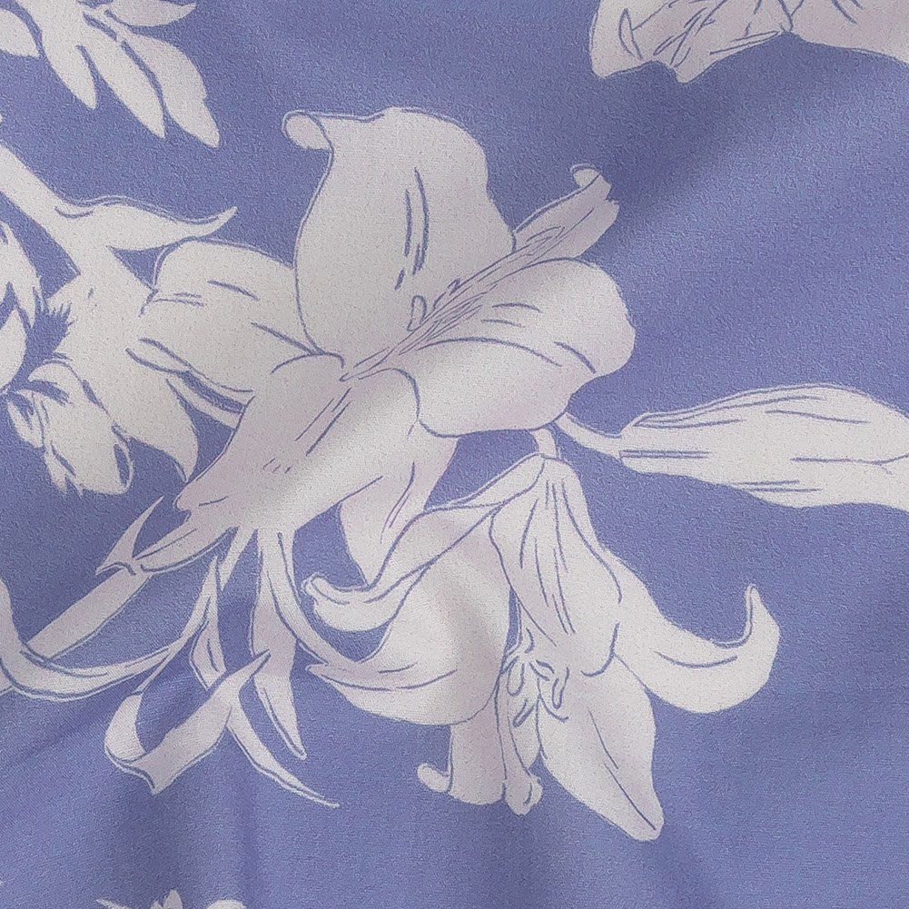 Cotton Poplin Print – Lilac and White Floral – Mood Exclusive Daylily Haze Cotton Poplin Print – Lilac and White Floral – Mood Exclusive Daylily Haze
