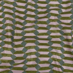 Stretch Cotton Twill Print – Pink and Olive Green Geometric – Mood Exclusive Stepping Strangely Stretch Cotton Twill Print – Pink and Olive Green Geometric – Mood Exclusive Stepping Strangely