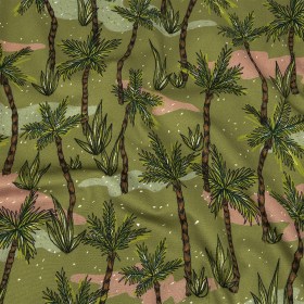 Mood Exclusive Olive Island Oasis Stretch Cotton Sateen Mood Exclusive Olive Island Oasis Stretch Cotton Sateen