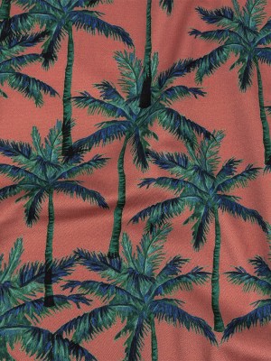 Mood Exclusive Rose Psychedelic Palms Stretch Cotton Sateen Mood Exclusive Rose Psychedelic Palms Stretch Cotton Sateen
