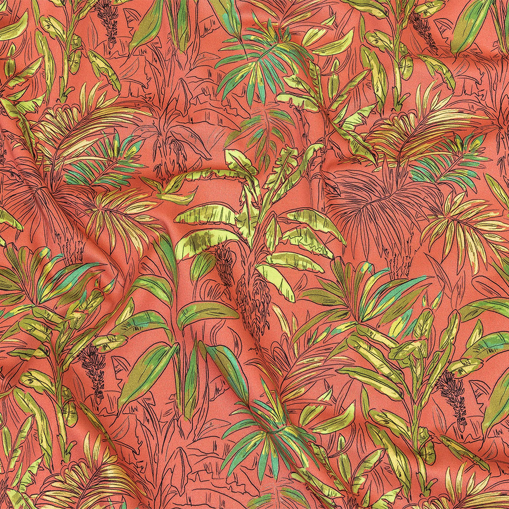 Mood Exclusive Pink Parfait Banana Tree Stretch Cotton Sateen Mood Exclusive Pink Parfait Banana Tree Stretch Cotton Sateen