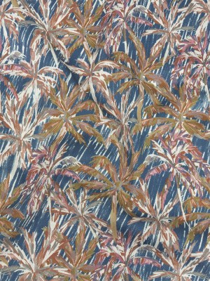 Mood Exclusive Marine Blue Tropical Storm Stretch Cotton Sateen Mood Exclusive Marine Blue Tropical Storm Stretch Cotton Sateen