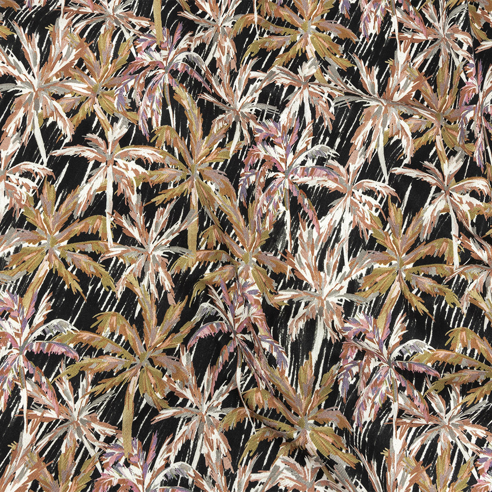 Mood Exclusive Black Tropical Storm Stretch Cotton Sateen Mood Exclusive Black Tropical Storm Stretch Cotton Sateen