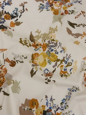 Mood Exclusive Ivory Just Because Bouquet Stretch Cotton Poplin Mood Exclusive Ivory Just Because Bouquet Stretch Cotton Poplin