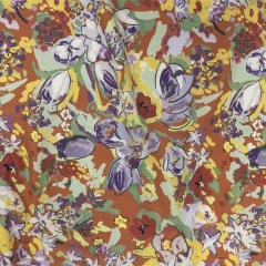 Mood Exclusive Burnt Orange Rock Rose Riot Stretch Cotton Poplin Mood Exclusive Burnt Orange Rock Rose Riot Stretch Cotton Poplin