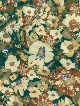 Mood Exclusive Emerald Zinnia Pop Stretch Cotton Poplin Mood Exclusive Emerald Zinnia Pop Stretch Cotton Poplin