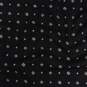 Mood Exclusive Black Geometric Gems Stretch Cotton Poplin Mood Exclusive Black Geometric Gems Stretch Cotton Poplin