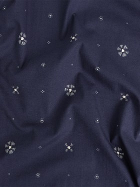 Mood Exclusive Navy Wisps of Wonder Stretch Cotton Poplin Mood Exclusive Navy Wisps of Wonder Stretch Cotton Poplin