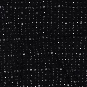 Mood Exclusive Black Celestial Shapes Stretch Cotton Poplin Mood Exclusive Black Celestial Shapes Stretch Cotton Poplin