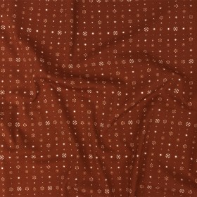 Mood Exclusive Terracotta Celestial Shapes Stretch Cotton Poplin Mood Exclusive Terracotta Celestial Shapes Stretch Cotton Poplin