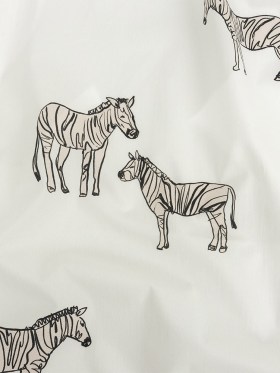 Mood Exclusive White Zany Zebras Cotton Poplin Mood Exclusive White Zany Zebras Cotton Poplin