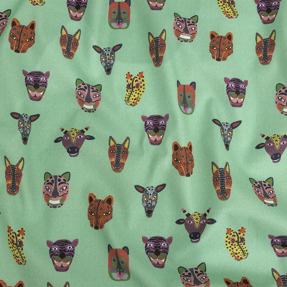 Mood Exclusive Seafoam Hide-and-Seek Stretch Brushed Cotton Twill Mood Exclusive Seafoam Hide-and-Seek Stretch Brushed Cotton Twill