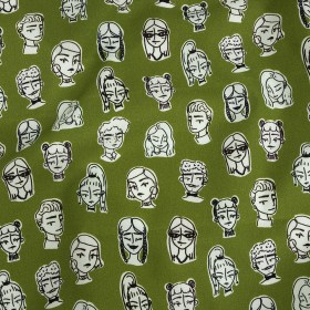 Mood Exclusive Grass Green Emotionally Colored Stretch Brushed Cotton Twill Mood Exclusive Grass Green Emotionally Colored Stretch Brushed Cotton Twill