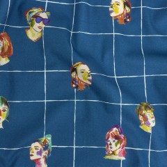 Mood Exclusive Bright Blue Outside the Box Stretch Brushed Cotton Twill Mood Exclusive Bright Blue Outside the Box Stretch Brushed Cotton Twill