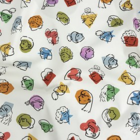 Mood Exclusive White Face the Facts Stretch Brushed Cotton Twill Mood Exclusive White Face the Facts Stretch Brushed Cotton Twill