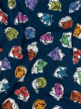 Mood Exclusive Bright Navy Face the Facts Stretch Brushed Cotton Twill Mood Exclusive Bright Navy Face the Facts Stretch Brushed Cotton Twill