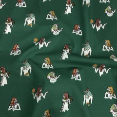 Mood Exclusive Forest Green Realm of Anubis Stretch Brushed Cotton Twill Mood Exclusive Forest Green Realm of Anubis Stretch Brushed Cotton Twill