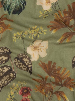 Mood Exclusive Pea Green Naturalist’s Notebook Crinkled Cotton Voile Mood Exclusive Pea Green Naturalist’s Notebook Crinkled Cotton Voile