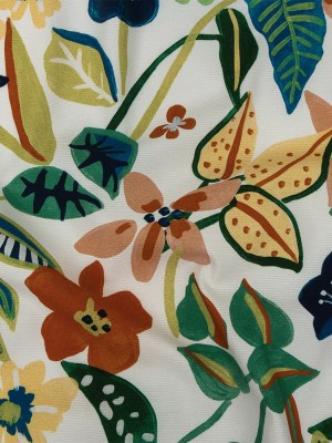 Mood Exclusive Green What’s Up Buttercup Stretch Cotton Ottoman Mood Exclusive Green What’s Up Buttercup Stretch Cotton Ottoman