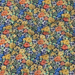 Mood Exclusive Navy Bountiful Blossoms Cotton Voile Mood Exclusive Navy Bountiful Blossoms Cotton Voile