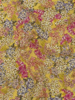 Mood Exclusive Golden Geraniums Cotton Voile Mood Exclusive Golden Geraniums Cotton Voile