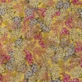 Mood Exclusive Golden Geraniums Cotton Voile Mood Exclusive Golden Geraniums Cotton Voile