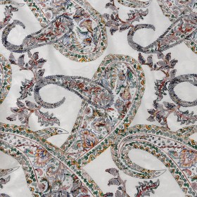Stretch Floral Jacquard Print – Orange Paisley – Mood Exclusive Stratagem Sophistication Stretch Floral Jacquard Print – Orange Paisley – Mood Exclusive Stratagem Sophistication