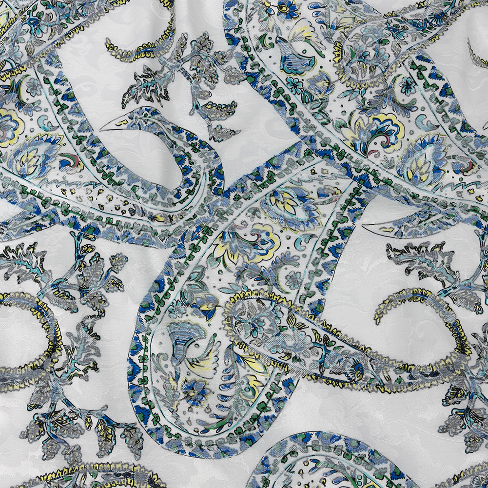 Stretch Floral Jacquard Print – Blue Paisley – Mood Exclusive Stratagem Sophistication Stretch Floral Jacquard Print – Blue Paisley – Mood Exclusive Stratagem Sophistication