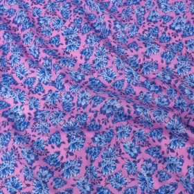 Mood Exclusive Pink Parisian Perennials Cotton Voile Mood Exclusive Pink Parisian Perennials Cotton Voile