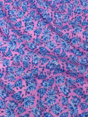 Mood Exclusive Pink Parisian Perennials Cotton Voile Mood Exclusive Pink Parisian Perennials Cotton Voile