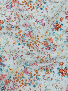 Cotton Voile Print with Metallic Dots – Baby Blue Floral – Mood Exclusive Celestial Serendipity Cotton Voile Print with Metallic Dots – Baby Blue Floral – Mood Exclusive Celestial Serendipity