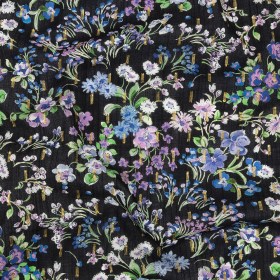 Cotton Voile Print with Metallic Dots – Black Floral – Mood Exclusive Celestial Serendipity Cotton Voile Print with Metallic Dots – Black Floral – Mood Exclusive Celestial Serendipity