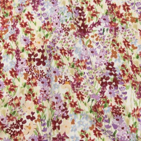 Stretch Cotton Twill Print – Off-White and Purple Floral – Mood Exclusive Wildflowers Willing Stretch Cotton Twill Print – Off-White and Purple Floral – Mood Exclusive Wildflowers Willing