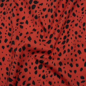 Mood Exclusive Red Dappled Daring Cotton Poplin Mood Exclusive Red Dappled Daring Cotton Poplin
