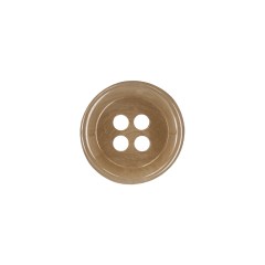 Buttermilk Beige 4-Hole Shallow Plate Plastic Button – 24L/15mm Buttermilk Beige 4-Hole Shallow Plate Plastic Button – 24L/15mm