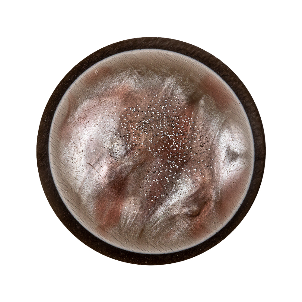 Sequoia, Portabella, and Thrush Sparkled Self Shank Button with Needle Channel – 48L/30.5mm Sequoia, Portabella, and Thrush Sparkled Self Shank Button with Needle Channel – 48L/30.5mm