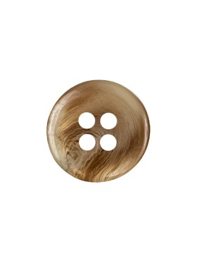 Chestnut and Beige Swirl Translucent 4-Hole Low Convex Top Plastic Button – 24L/15mm Chestnut and Beige Swirl Translucent 4-Hole Low Convex Top Plastic Button – 24L/15mm