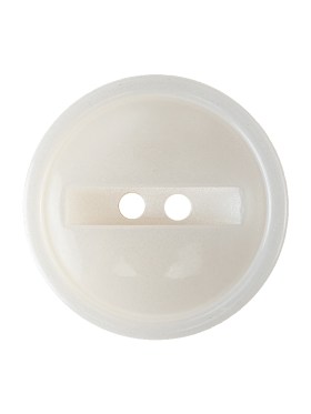 Ivory Iridescent 2-Hole Channel Style Plastic Button – 40L/25.5mm Ivory Iridescent 2-Hole Channel Style Plastic Button – 40L/25.5mm