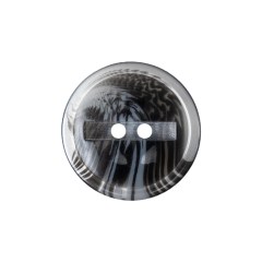 Gray and Phantom Black Translucent Swirl 2-Hole Channel Style Plastic Button – 36L/23mm Gray and Phantom Black Translucent Swirl 2-Hole Channel Style Plastic Button – 36L/23mm